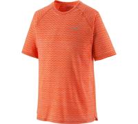 Patagonia - T-shirt da running - M's Ridge Flow Shirt Pollinator Orange per Uomo - Taglia L - Arancione Arancione L