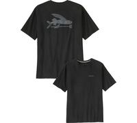 Patagonia - T-shirt da uomo in cotone riciclato - M's Flying Fish Responsibili-Tee Ink Black per Uomo in Cotone - Taglia M - Nero Nero M