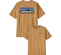 Patagonia - T-shirt da uomo in cotone riciclato - M's P-6 Logo Responsibili-Tee Talon Gold per Uomo in Cotone - Taglia S - Marrone