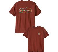 Patagonia - T-shirt da uomo in cotone riciclato - M's Unity Fitz Responsibili-Tee Dried Vanilla per Uomo in Cotone - Taglia XL - Marrone