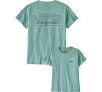 Patagonia - T-shirt in cotone riciclato - W's P-6 Logo Responsibili-Tee P-6 Outline: Virtually Blue per Donne in Cotone - Taglia S