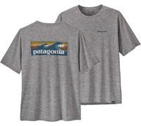 Patagonia - T-shirt traspirante - M's Cap Cool Daily Graphic Shirt Feather Grey per Uomo - Taglia 156 - Grigio