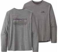 Patagonia - T-shirt Uomo a maniche lunghe - M's L/S Cap Cool Daily Graphic Shirt '73 Skyline/Feather Grey per Uomo - Taglia M - Grigio Grigio M