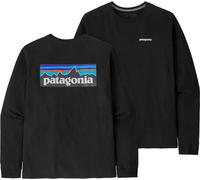 Patagonia - T-shirt Uomo in Cotone riciclato - M's L/S P-6 Logo Responsibili-Tee Black per Uomo in Cotone - Taglia XL - Nero