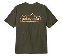 Patagonia - Unity Fitz Responsibili-Tee - T-shirt S marrone/olivia