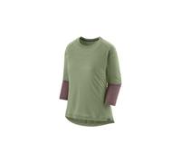 Patagonia women s merino 3 4 sleeve jersey green purple