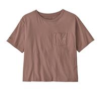 Patagonia - Women's Fitz Roy Massif Easy Cut Pocket Tee - T-shirt S marrone