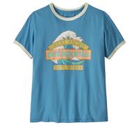 Patagonia - Women's Great Waves Ringer Tee - T-shirt L blu