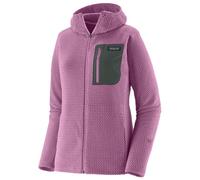 Patagonia Ws R1 Air Full-Zip Hoody - felpa in pile - donna L Pink/Dark Grey woman Bluesign,Fair Trade Certified,Recycled Polyester