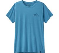 Patagonia - T-shirt da escursionismo leggero e traspirante - W's Cap Cool Daily Shirt Cloud Crag Shore Blue Light Shore Blue X-Dye per Donne in Poliestere Riciclato - Taglia S