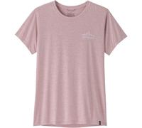 Patagonia - T-shirt da escursionismo leggero e traspirante - W's Cap Cool Daily Shirt Cloud Crag Quiet Violet per Donne in Poliestere Riciclato - Taglia S - Viola