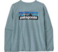 PATAGONIA W's L/s P-6 Logo Responsibili-tee - Donna - Blu - Taglia S- modello 2027