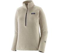 Patagonia - Pile tecnico donna con mezza zip - W's R1 Air Zip Neck Wool White per Donne - Taglia L - Beige