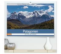 Patagonien - Am Puls der Wildnis (hochwertiger Premium Wandkalender 2026 DIN A2 quer), Kunstdruck in Hochglanz: Tauchen Sie ein in eine andere Welt ... der letzten wirklichen Wildnisse unserer Erde