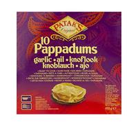 Patak's Pappadums, aglio, confezione da 12 (12 x 100 g)