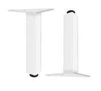 Patas Mueble Baño, 4 Piezas Patas Regulables para Muebles Pata Mesa Comedor Blancas Pata Mesa Escritorio Pies de Sofá Aleación Aluminio | Acabado Anodizada Pies de Metal Altura: 6-40cm-15cm/6"