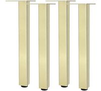 Patas Regulables para Muebles, 4 Piezas Patas Muebles Cocina Pata Mesa Comedor Dorado Pata Mesa Escritorio Pies Sofá Aleación Aluminio | Acabado Anodizada Pies de Metal Altura: 6-60cm Baño-55cm/21.7"