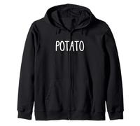 Patata - Abbigliamento Che Dice Potato Divertente Felpa con Cappuccio