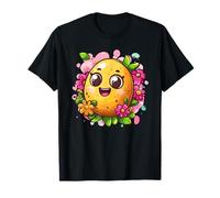 Patata felice circondata da fiori Maglietta