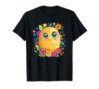 Patata Kawaii circondata da fiori Maglietta