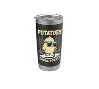 Patate gonna patate - divertente retrò taters gonna tate gioco di parole Bicchiere termico in acciaio inox doppia parete