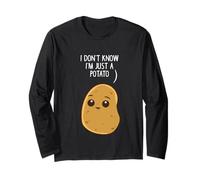 Patate Non so di essere solo una patata Potato Maglia a Manica