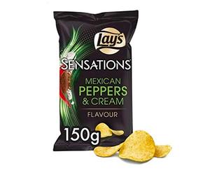 Patatine al pepe messicano | Lay's | Sensations Pepper Chips messicano | Peso totale 150 grammi