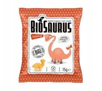 Patatine di mais Dinosauri al gusto ketchup, senza glutine BIO 15 g BioSaurus