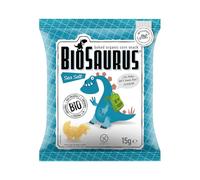 Patatine di mais Dinosauri al sale marino senza glutine BIO 4x15 g BioSaurus