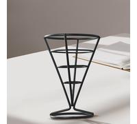 Patatine Fritte Servire Cesto Acciaio Cibo Francese Friggitrici Cunei Snack