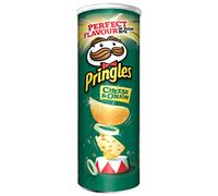Patatine Pringles | Formaggio E Cipolla | Pringles Americane | Pringles Box | 9 Pack | 1485 Grammi Total