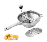 PATATO RICER - MANUALE PATATO RICER E MASHER ALIMENTALI CON 3 Dischi Intercambiabili | Crusher All'aglio In Acciaio Inossidabile Pesante | Masher Di Alimenti In Acciaio Inossidabile Adatto Alla Prepar