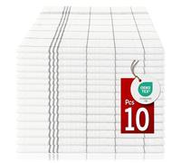 Pataya 10 Pezzi Canovacci da Cucina 100% Cotone - Alta Assorbenza, Certificati Oeko-Tex - 50x70 cm Grigio - Stracci da Cucina, Asciugamani per la Cucina - Grigio