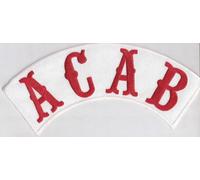 Patch ACAB A.C.A.B, BACKPATCH All Cops not Good Ultras Biker Rocker Kutte Patch