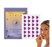 Patch Anti UV | Patch di promemoria solare Anti UV | Decalcomania del corpo impermeabile portatile a forma di cuore per sport vacanze spiaggia e viso