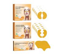 Patch Antirughe Set da 3 Pezzi, Cerotti Antirughe Fronte, Cerotti Per Pieghe Nasolabiali, Cerotti Antirughe Nastro, Facial Mask, Riduce la Comparsa di Rughe e Linee sotto Gli Occhi