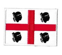 Patch bandiera Sardegna toppa Italia ricamata termoadesiva