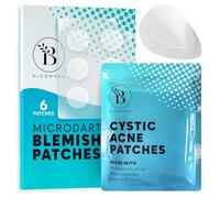 Patch Brufoli, Micro Dart Pimple Patch, Cerotti Brufoli per Acne Cistica, Cerotti per Brufoli Microdart con Niacinamide, Acido Salicilico e Ialuronico (6 Pezzi)