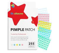Patch Brufoli, Pimple Patch, 255pezzi 5Colori e 5Misure(8,10,12,14,16mm)Cerotti Brufoli Viso, Patch Brufoli Stelline, Hydrocolloid Acne Patch Vestibilità Precisa, Tea Tree, Acido Salicilico e Centella