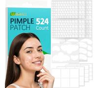 Patch Brufoli, Pimple Patch XL for Face&Body,524 cerotti idrocolloidali per ampie zone con estratto di tea tree, adesivi grandi per brufoli in 5 forme e 10misura, assorbono rapidamente sebo e liquidi