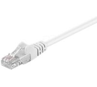 Goobay 68500 CAT 5e Cavo Patch, Rete U/UTP, Bianco, 0.5m Length