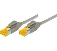 Patch Cable S/FTP, PIMF, Cat 6A, Grey, 5,0 m per 10 gigabit/s, PVC, altamente flessibile, con cavo Dattwyler e Hirosesteckern T NEW