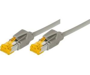 Patch Cable S/FTP, PIMF, Cat 6A, Grey, 5,0 m per 10 gigabit/s, PVC, altamente flessibile, con cavo Dattwyler e Hirosesteckern T NEW
