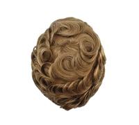 Patch Capelli Uomo 0,03 mm Pelle non sottile Capelli maschili Toupee Uomini Protesi Capillare Remy umani Parrucche naturali da uomo Protese Capilar Masculina Parrucche per uomo(Light Ash Blonde)