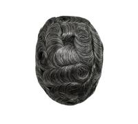 Patch Capelli Uomo 0,03 mm Pelle non sottile Capelli maschili Toupee Uomini Protesi Capillare Remy umani Parrucche naturali da uomo Protese Capilar Masculina Parrucche per uomo(1B50#)