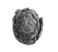 Patch Capelli Uomo 0,03 mm Pelle non sottile Capelli maschili Toupee Uomini Protesi Capillare Remy umani Parrucche naturali da uomo Protese Capilar Masculina Parrucche per uomo(1B65#)