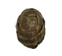 Patch Capelli Uomo 0,03 mm Pelle non sottile Capelli maschili Toupee Uomini Protesi Capillare Remy umani Parrucche naturali da uomo Protese Capilar Masculina Parrucche per uomo(Lightest Brown)