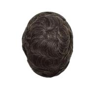 Patch Capelli Uomo 0,03 mm Pelle non sottile Capelli maschili Toupee Uomini Protesi Capillare Remy umani Parrucche naturali da uomo Protese Capilar Masculina Parrucche per uomo(220#)