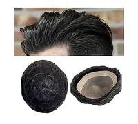 Patch Capelli Uomo Parrucchino for uomo Parrucca for capelli umani Fine Mono e Base NPU da Protesi for indiani Remy Dritto/ondulato 30 mm Parrucche per uomo(30mm Wave Hair 130%,6x9)
