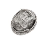 Patch Capelli Uomo Parrucchino in pelle senza nodi for uomo Protesi capillare maschile for capelli umani Parrucche per uomo(8x10)